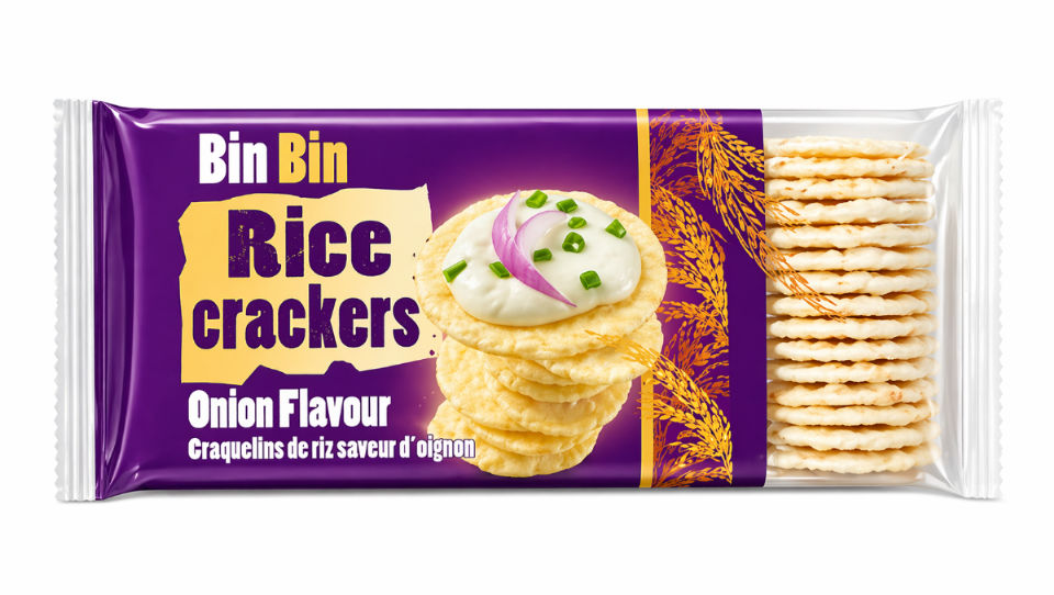 BIN BIN TICE CRACKERS ONION FLAVOUR