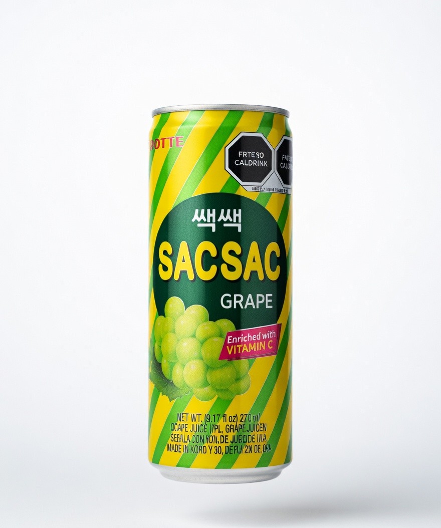 Lotte SacSac Grape Juice Drink