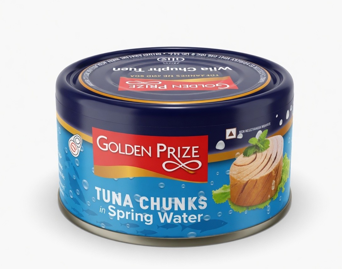 GOLDEN PRIZE TUNA CHUNKS IN WATER 185G