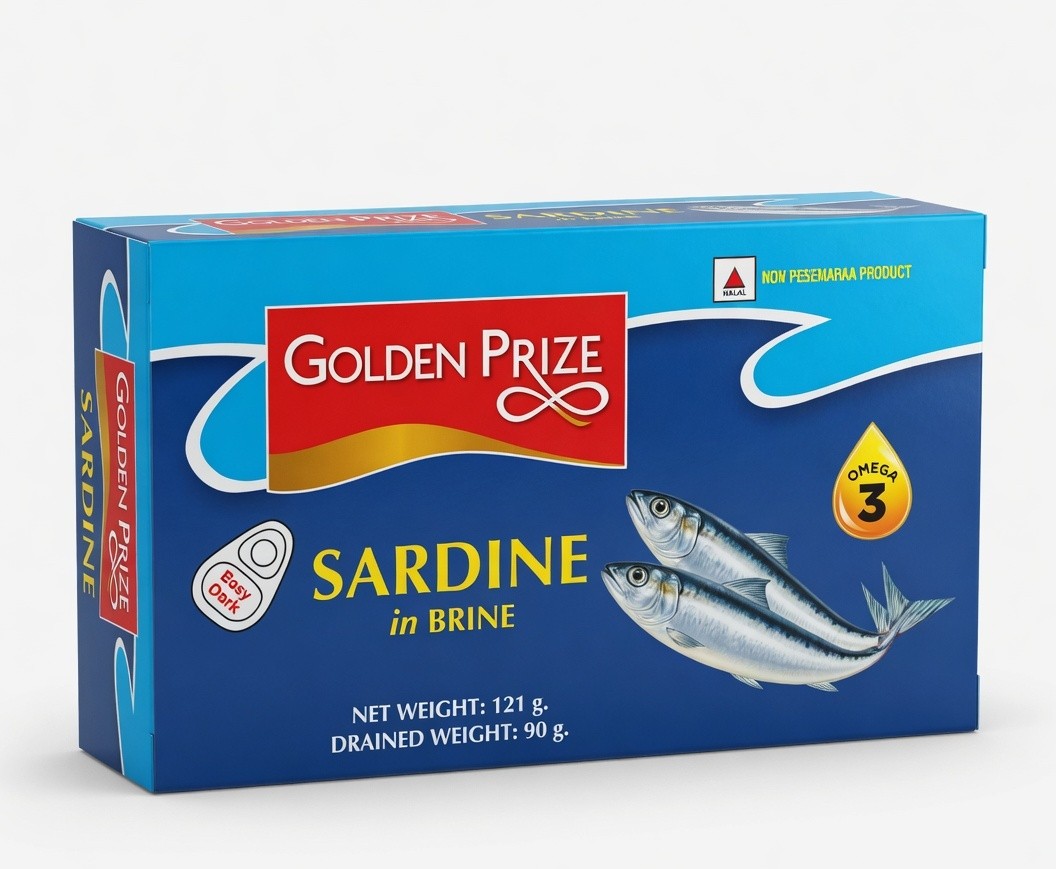 GOLDEN PRIZE SARDINE IN BRINE 90GM