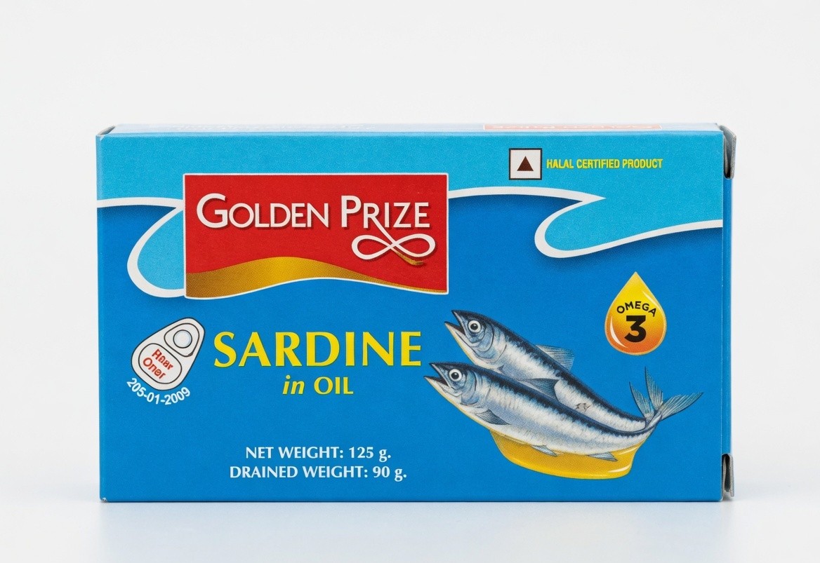 GOLDEN PRIZE SARDINE 125GM