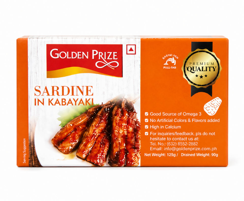 SARDINE IN KABAYAKI GOLDEN PRIZE 100G