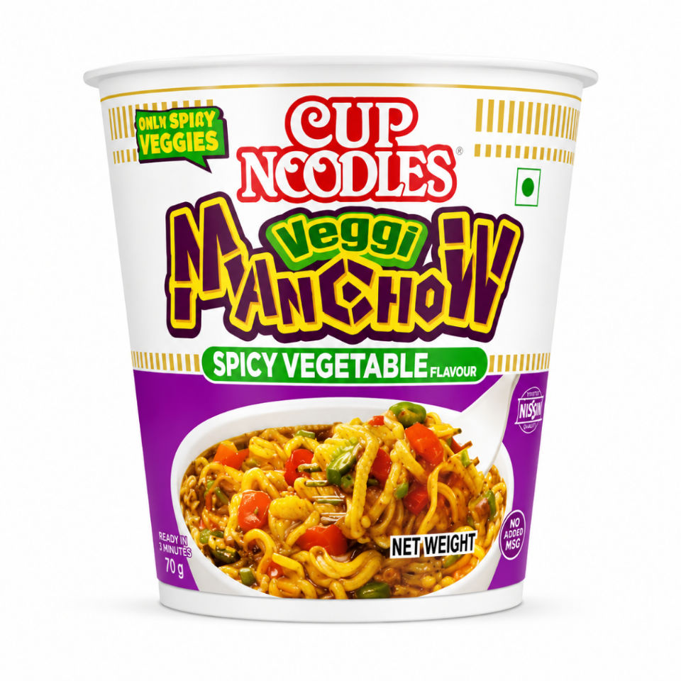 NISSIN CUP NOODLES VEGGI MANCHOW 55GM