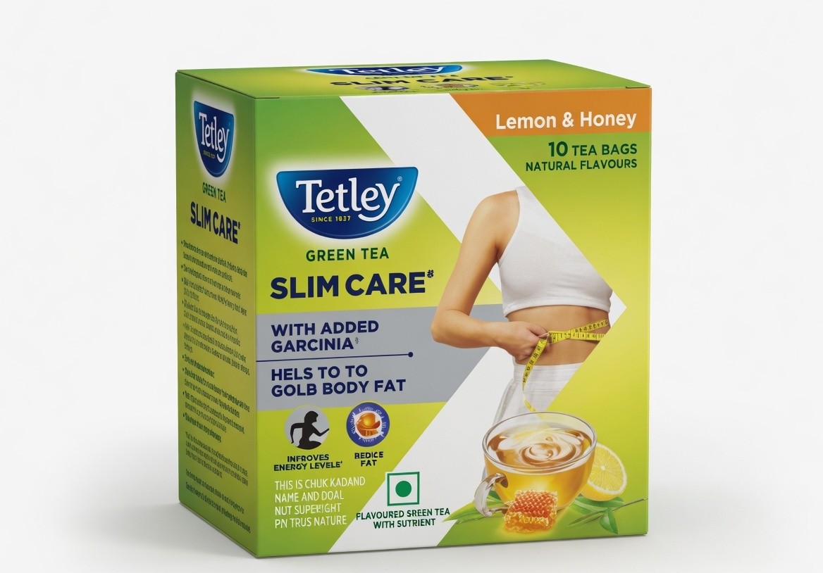 TETLEY GREEN TEA SLIM CARE  42.5G
