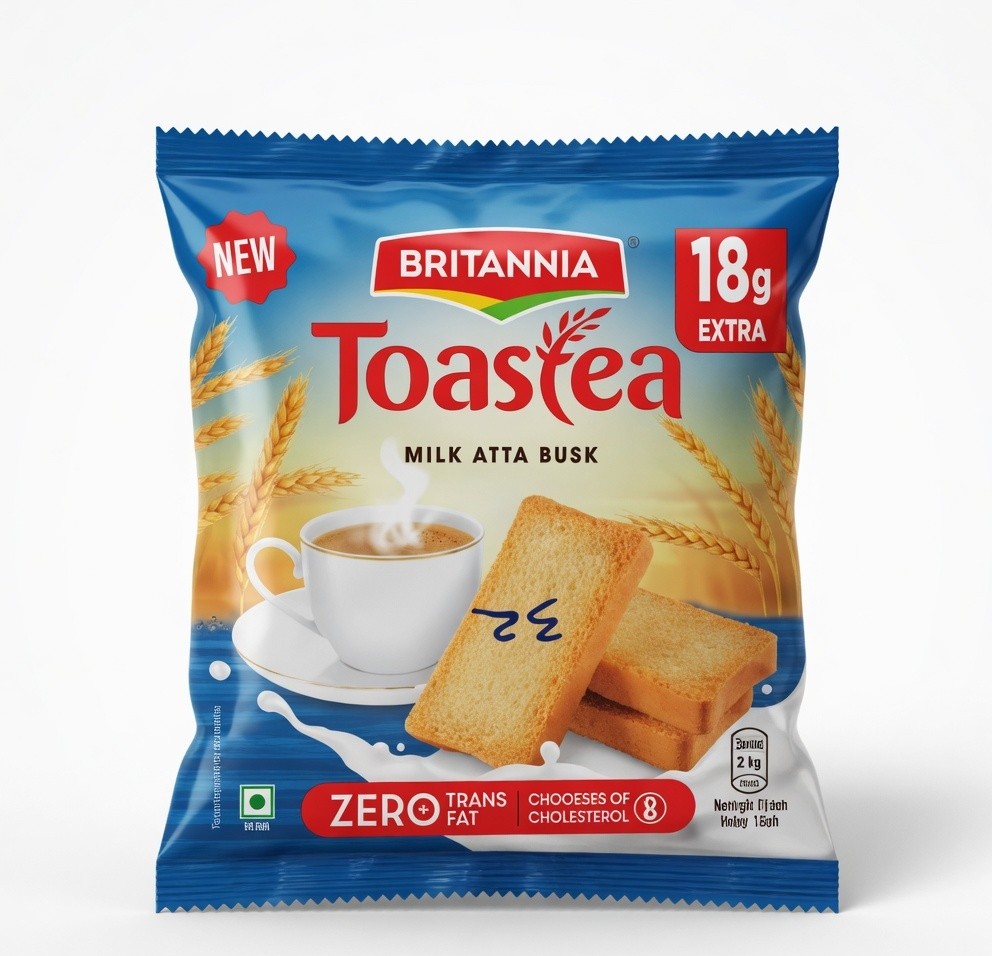 BRITANNIA TOASTEA MILK ATTA RUSH 182G