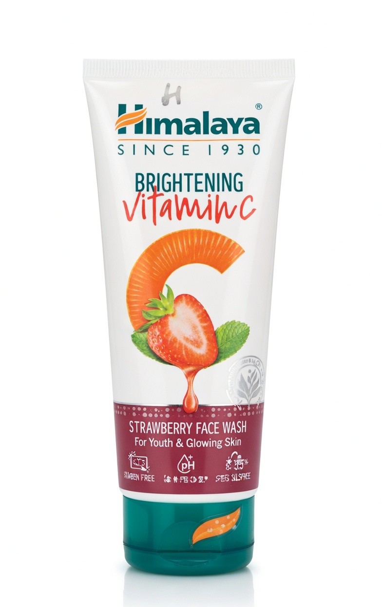 HIMALAYA BRIGHTENING STRAWBERRY FACEWASH 100ML
