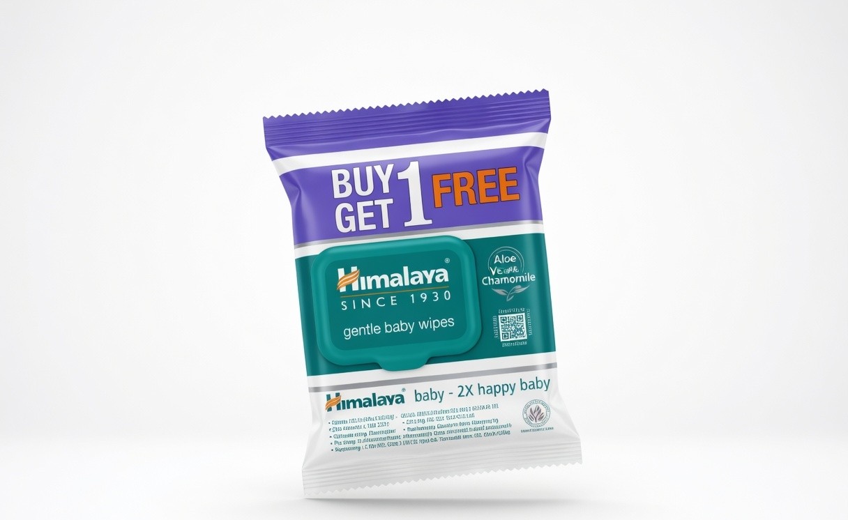 HIMALAYA BABY WIPES 72N