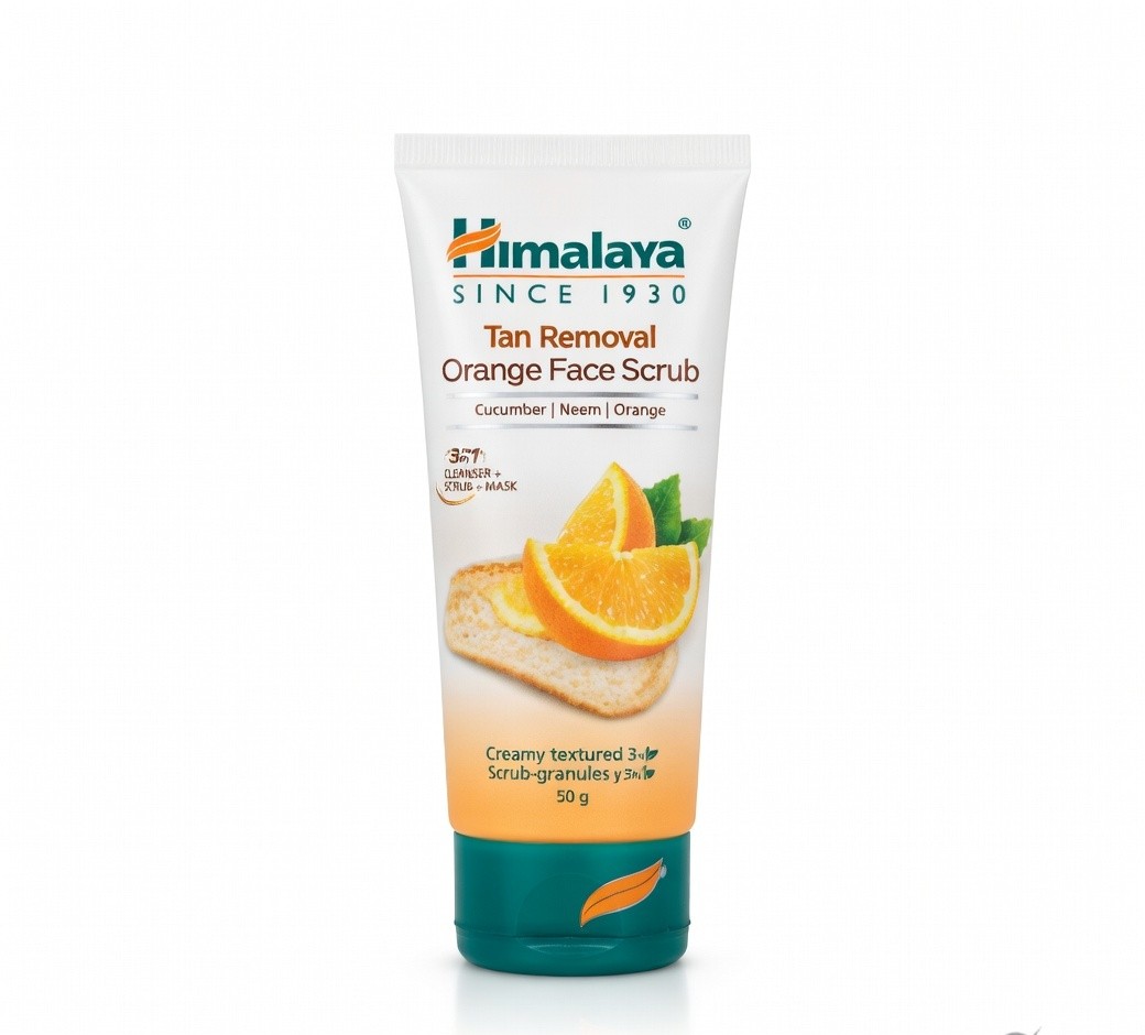 HIMALAYA TAN REMOVAL ORANGE FACE SCRUB 50gm