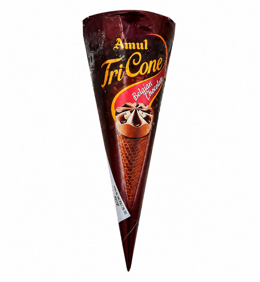 Amul tri cone balgian chocolate