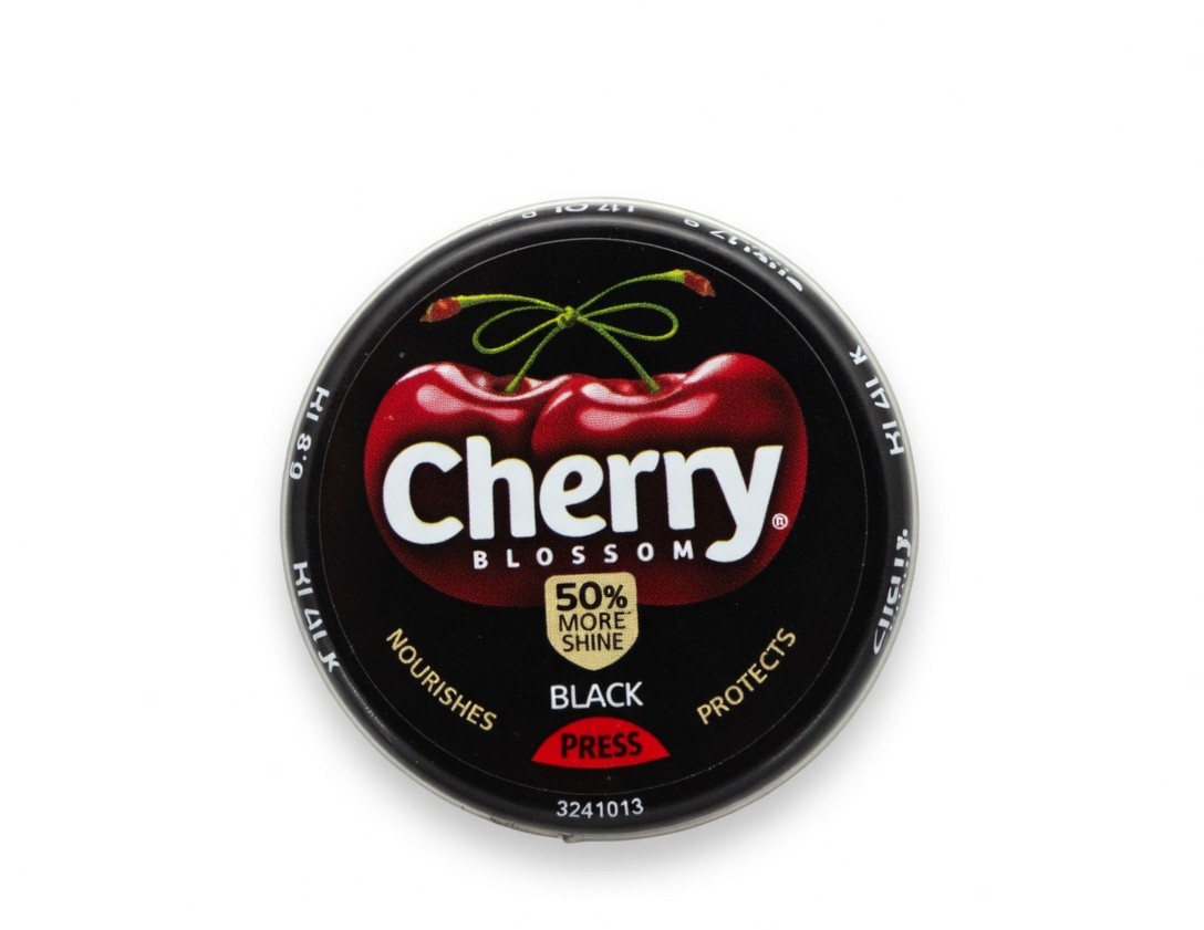 Cherry Blossom Black Shoe Polish