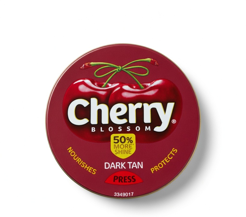 Cherry Blossom Dark Tan Shoe Polish