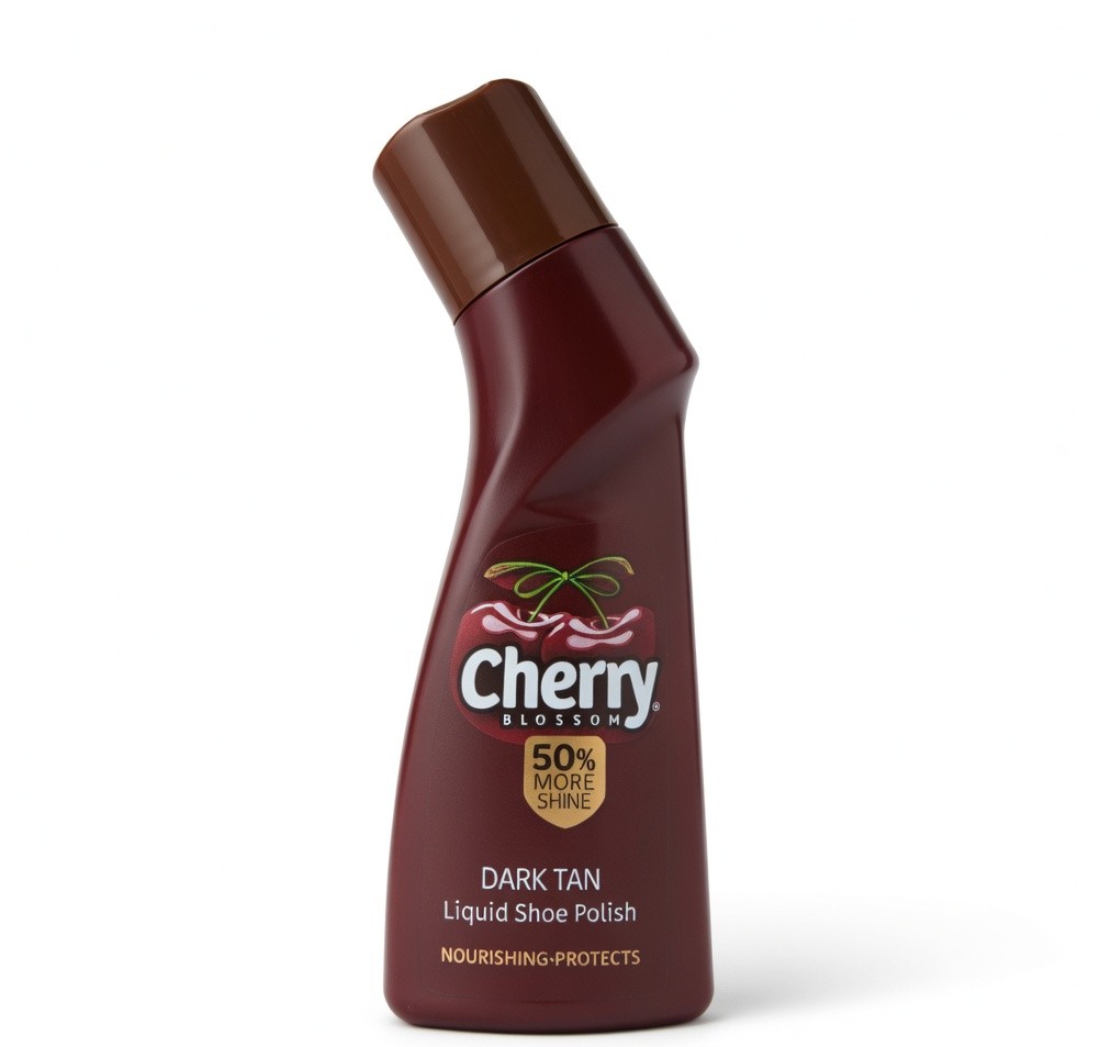 CHERRY DARK TAN LIQUID SHOE POLISH 75ML