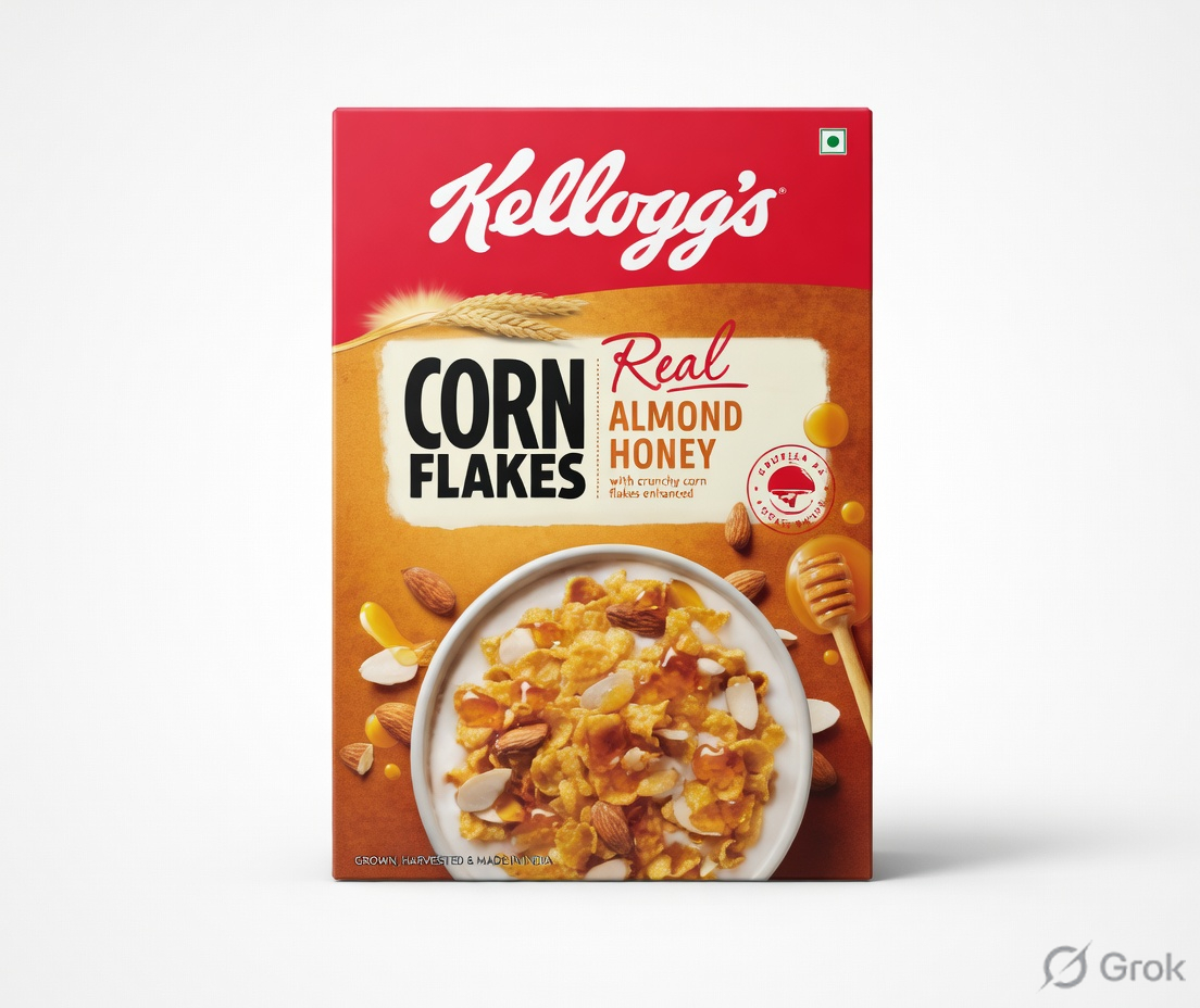KELLOGGS ALMOND HONEY CORNFLAKES 300G