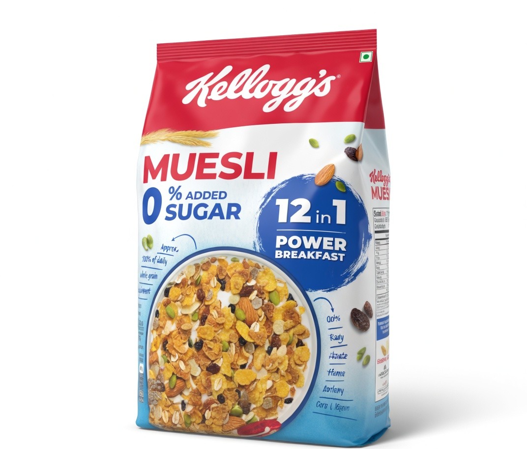 KELLOGGS MUESLI NO ADDED SUGAR 500G