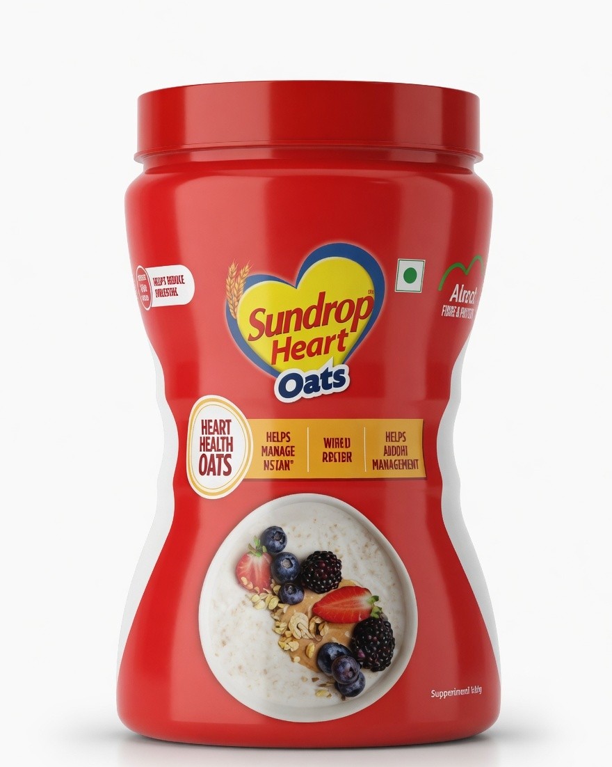 SUNDROP HEART OATS 500G