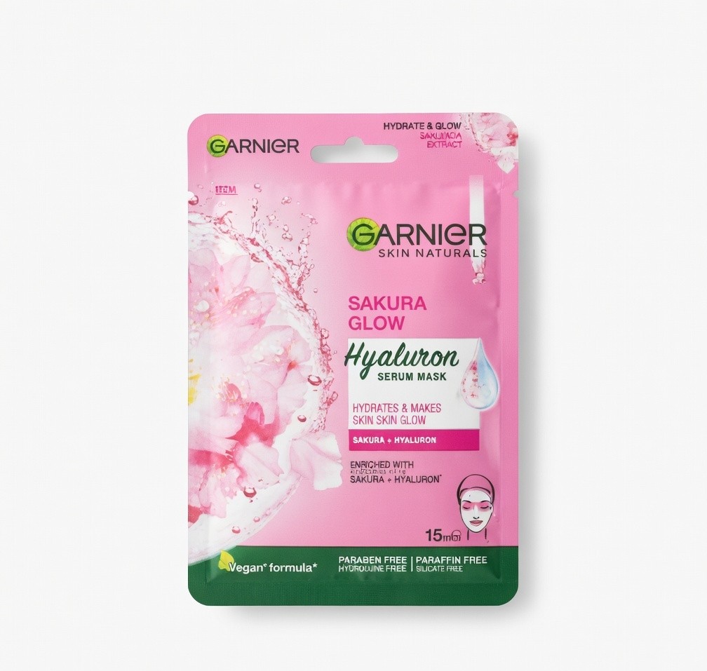 GARNIER SAKURA GLOW HYALURON SERUM MASK