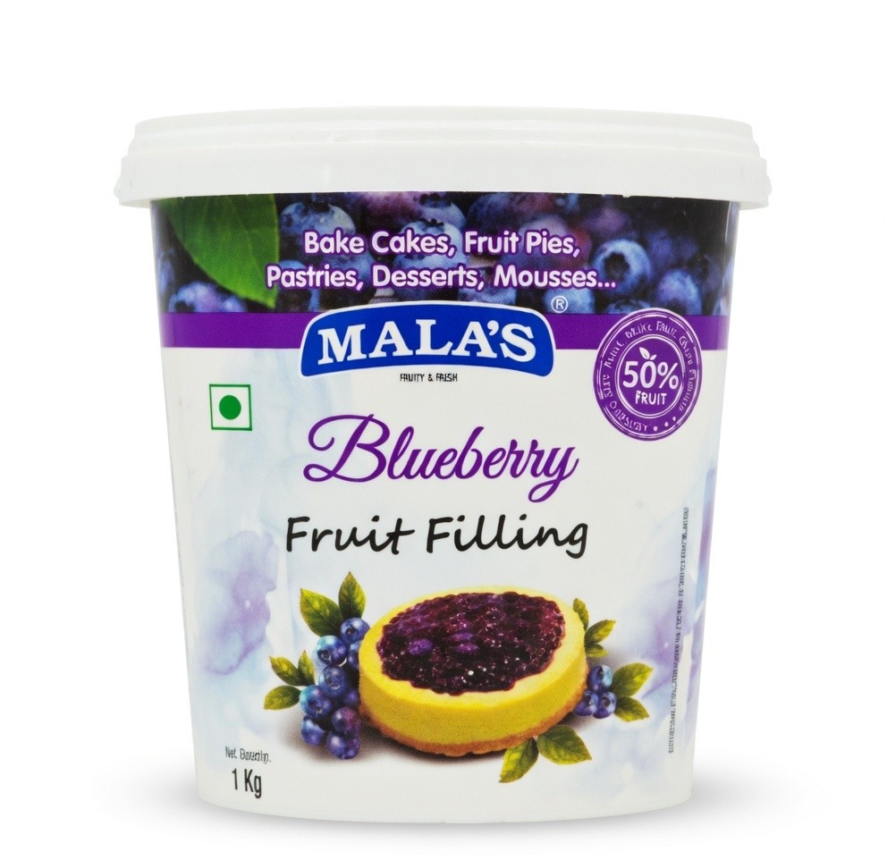 MALAS BLUEBERRY FRUIT FILLING 1KG