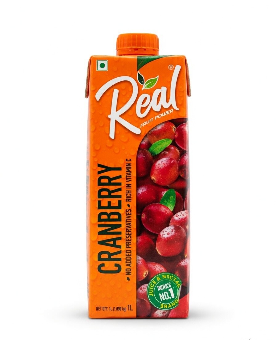 REAL FRUIT CRANBERRY 1L