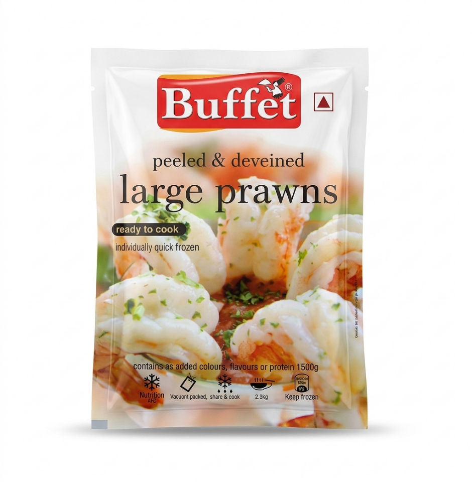 BUFFET LARGE PRAWNS 250G