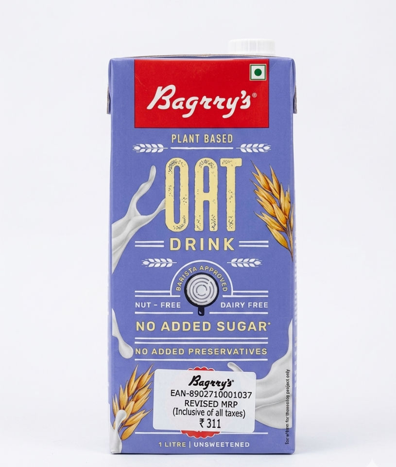BAGRRYS PLANT BASED OATT DRINK NO ADDED SUGAR 1L
