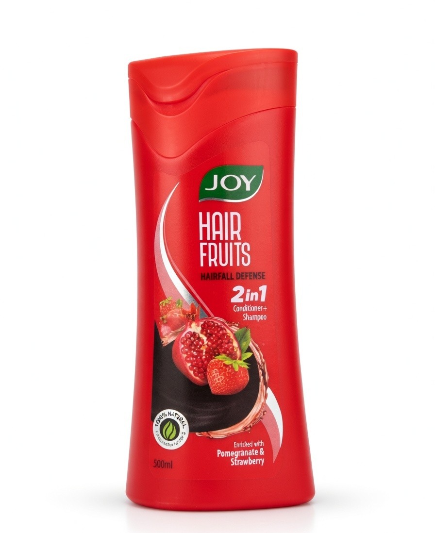 JOY HAIR FRUITS HAIRFALL DEFENSE SHAMPOO 340ML