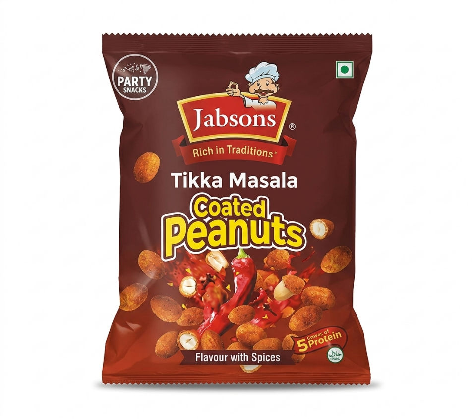 Jabsons tikka masala coated peanuts