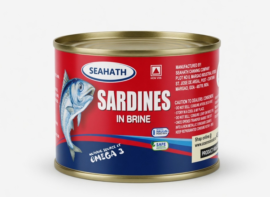 SEAHATH SARDINES BRINE OIL 200G