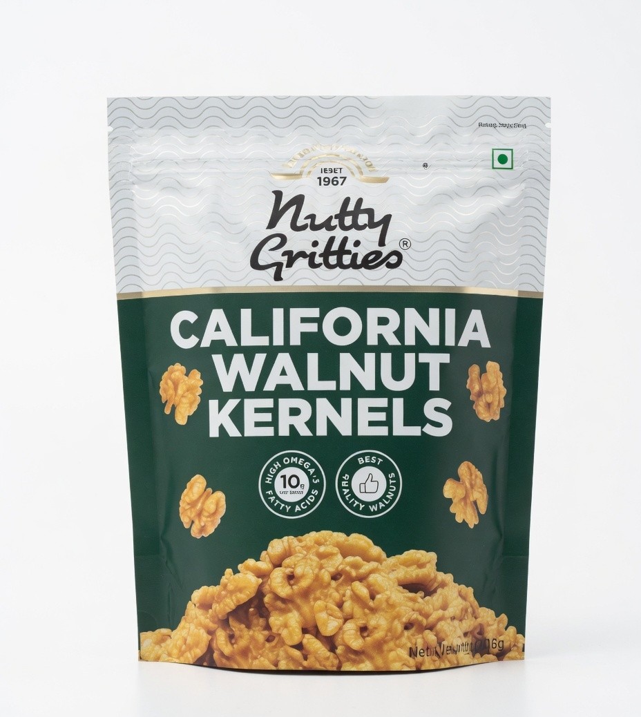 NUTTY GRITTIES CALIFORNIA WALNUT KERNELS 200G