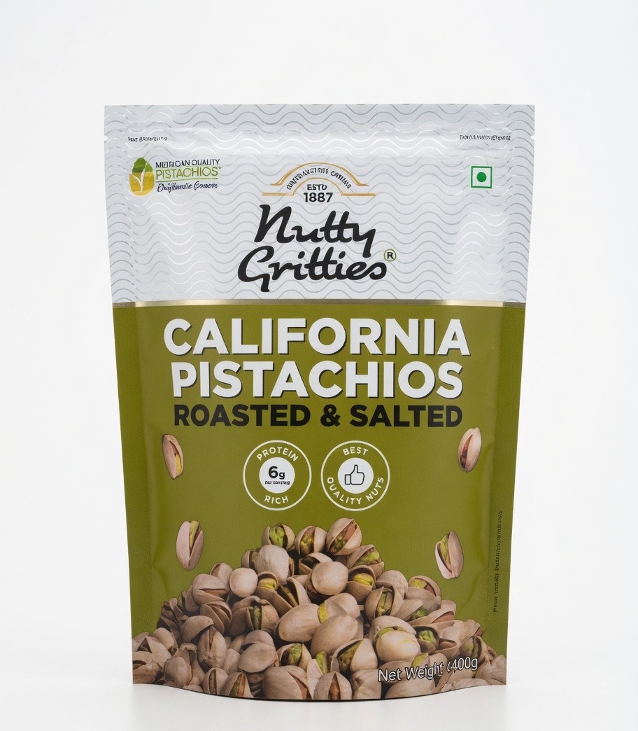 NUTTY GRITTIES CALIFORNIA PISTACHIOS 200G