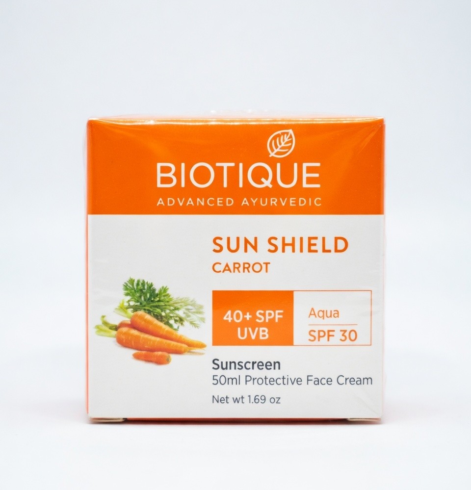 BIOTIQUE SUN SHIELD CARROT CREAM SPF40 50G