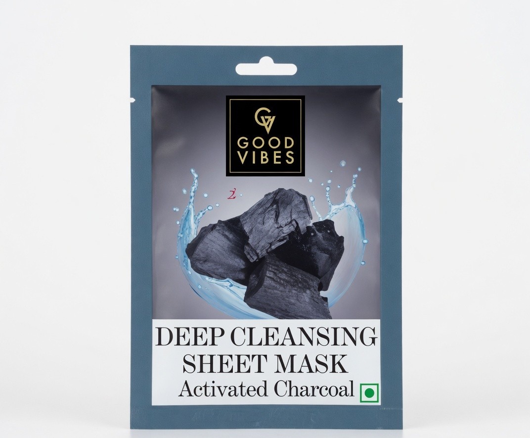 GOOD VIBES DEEP CLEANSING SHEET MASK ACTIVATED C 20G