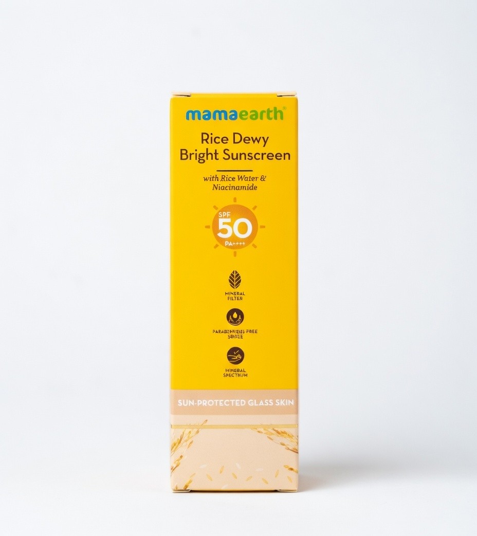 MAMAEARTH RICE DEWY BRIGHT SUNSCREEN 50SPF 50G