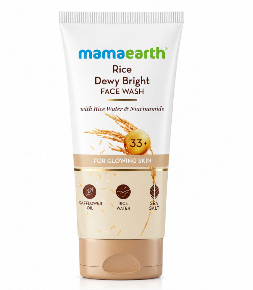 MAMAEARTH RICE DEWY BRIGHT FACE WASH 50ML