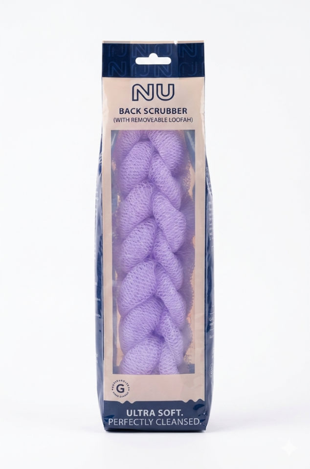 BACK SCRUBBER WITH ROPE LOOFAH