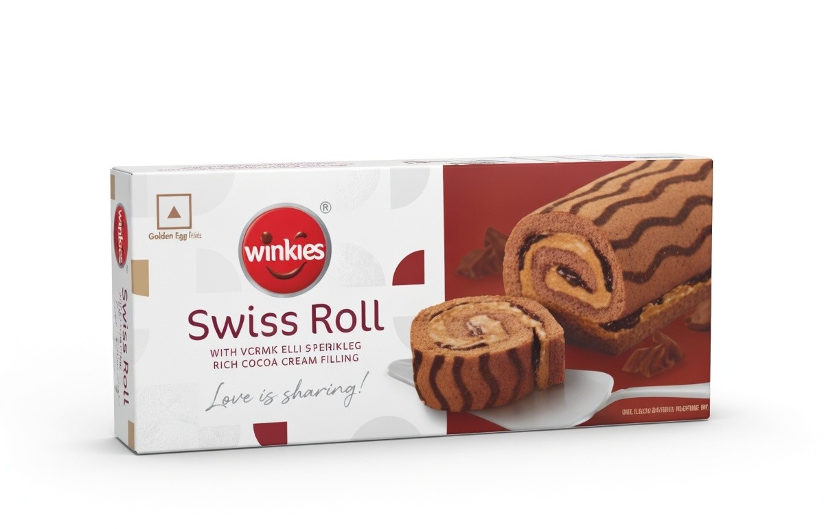 Winkies Swiss Roll Chocolate