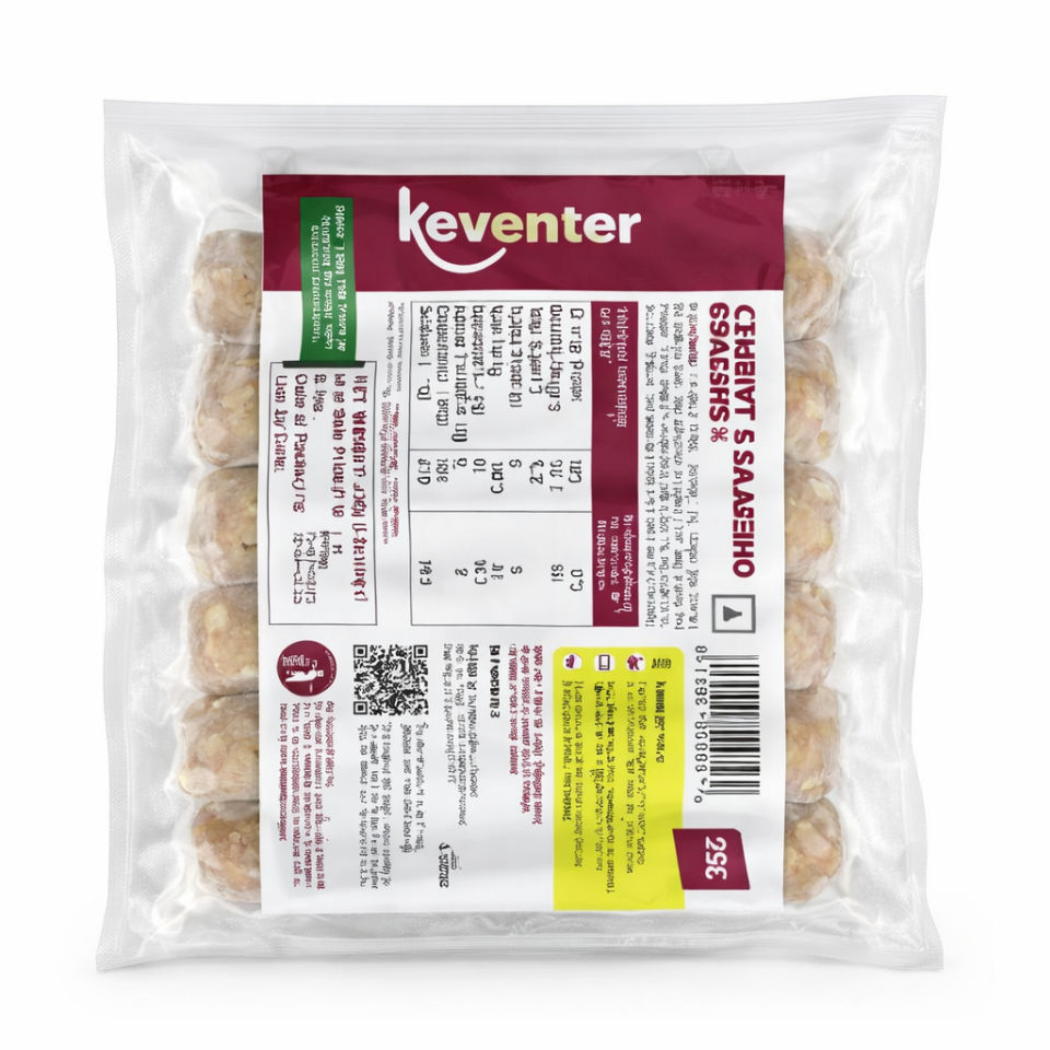 KEVENTER CHICKEN SAUSAGES JALAPENO CHEESE250G