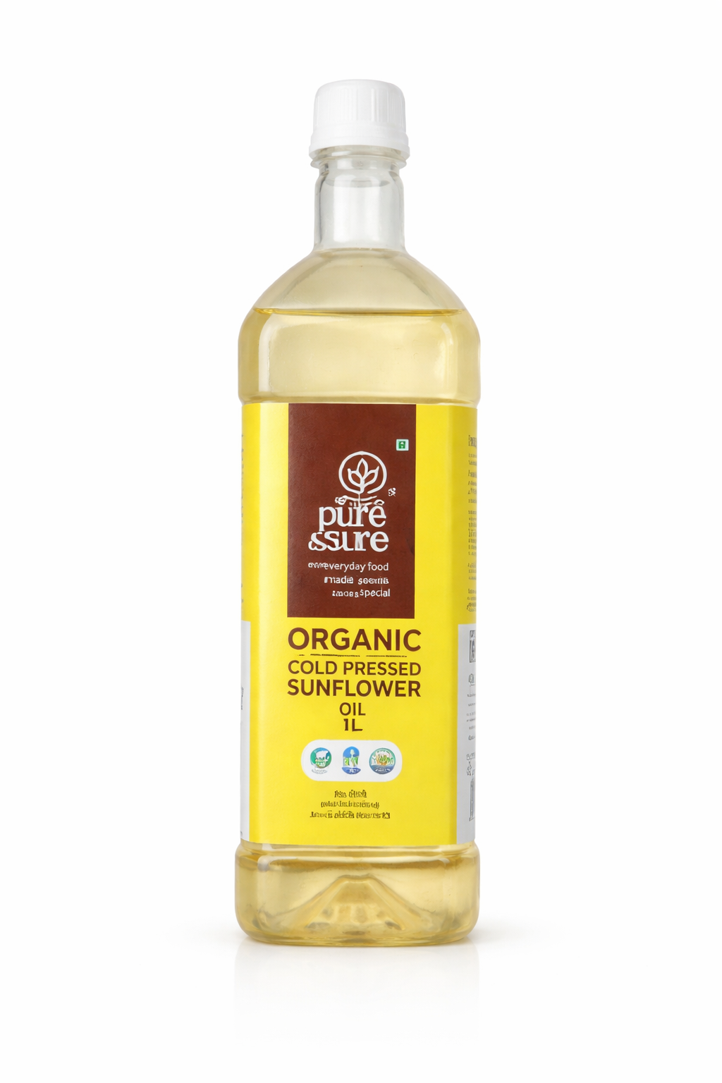 PURE  SURE ORGANIC SUNFLOWER OIL 1 LT
