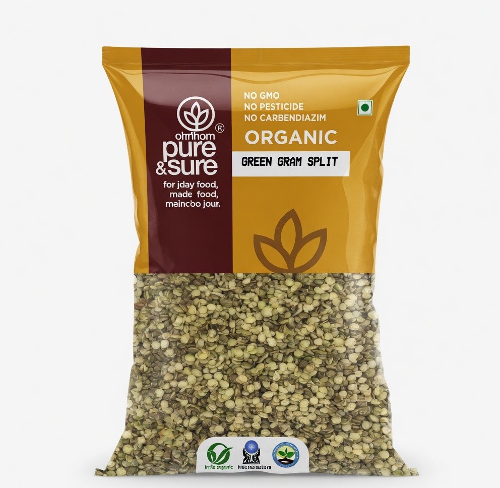 ORGANIC PHALADA PURE SURE GREEN GRAM SPLIT 500G