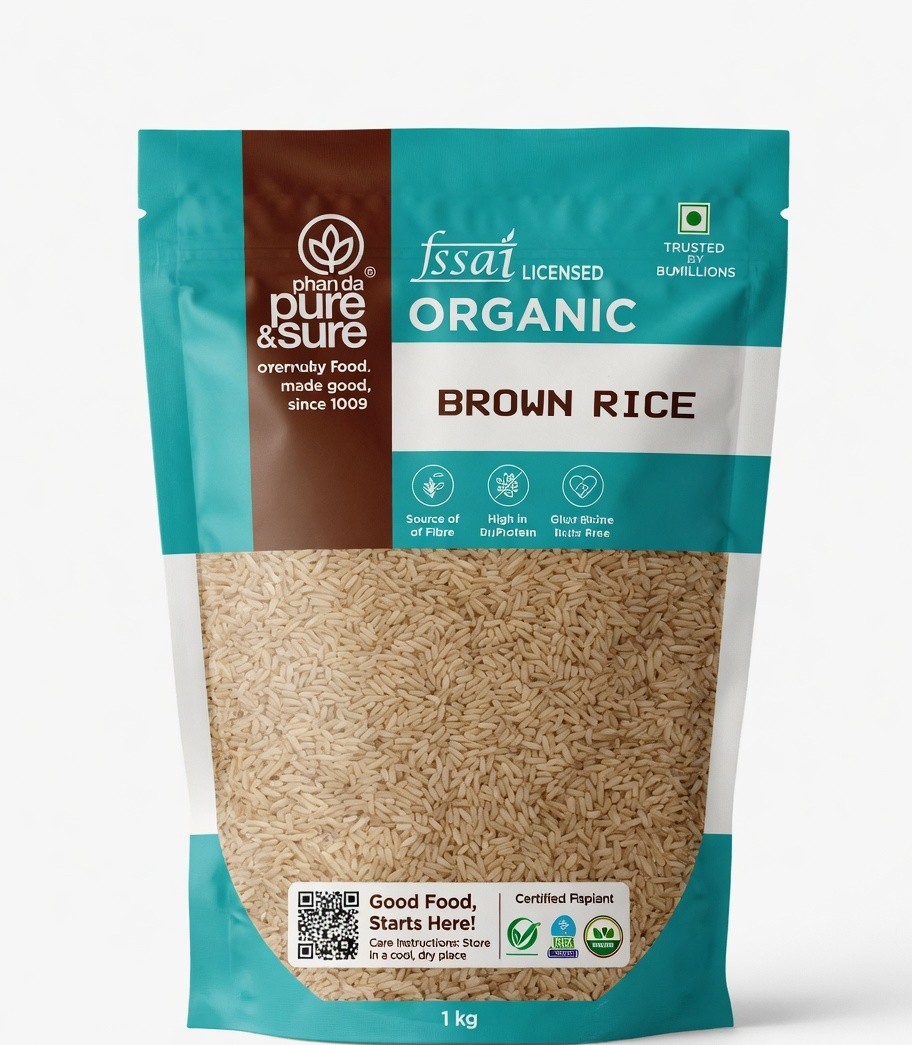 ORAGINC PHALADA PURE SURE BROWN RICE 1KG