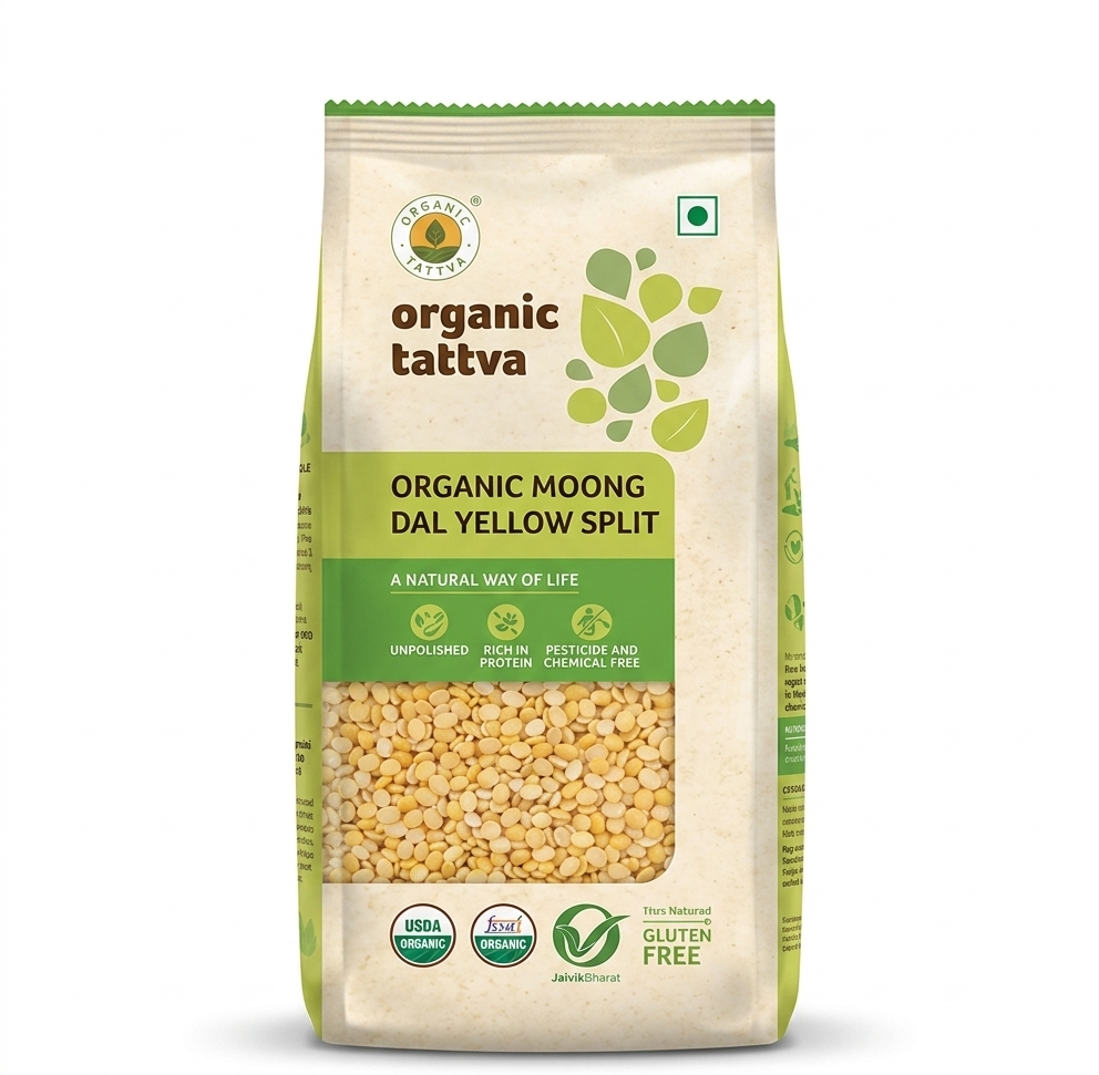 ORGANIC TATTVA MOONG YELLOW SPLIT 500G