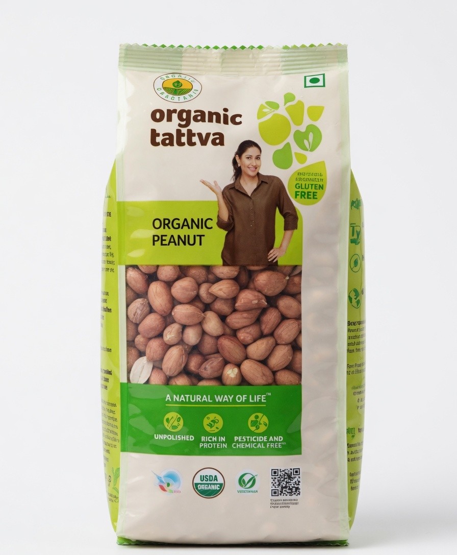 ORGANIC PEANUTS (MOMPHALI)500G