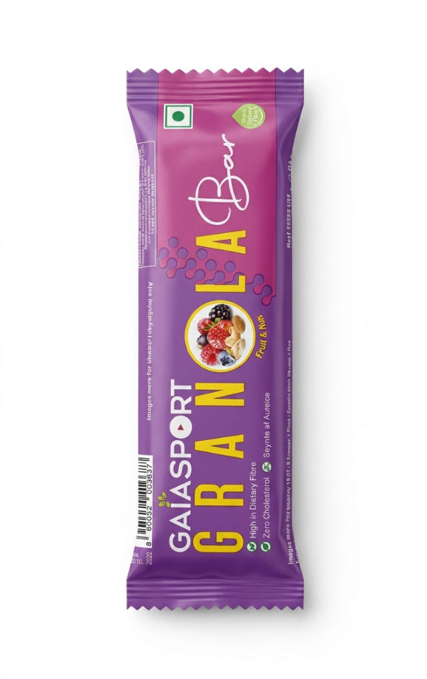 Granola bar fruit and but