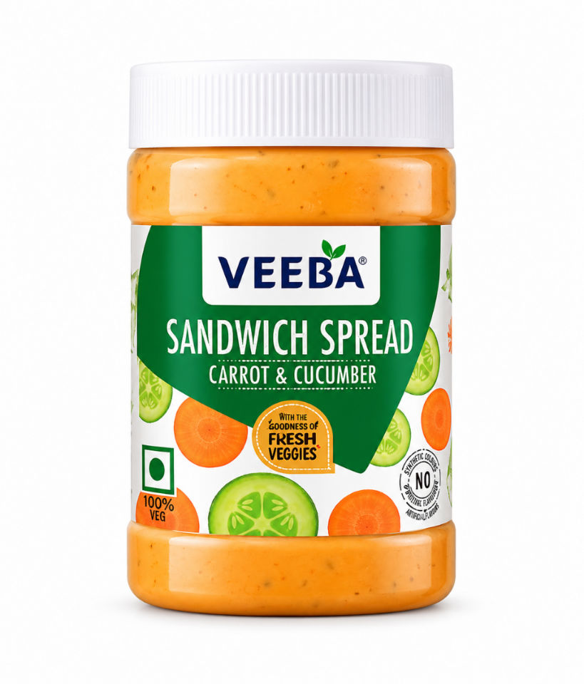 VEEBA CARROT & CUCUMBER SANDWICH SPREAD 250G