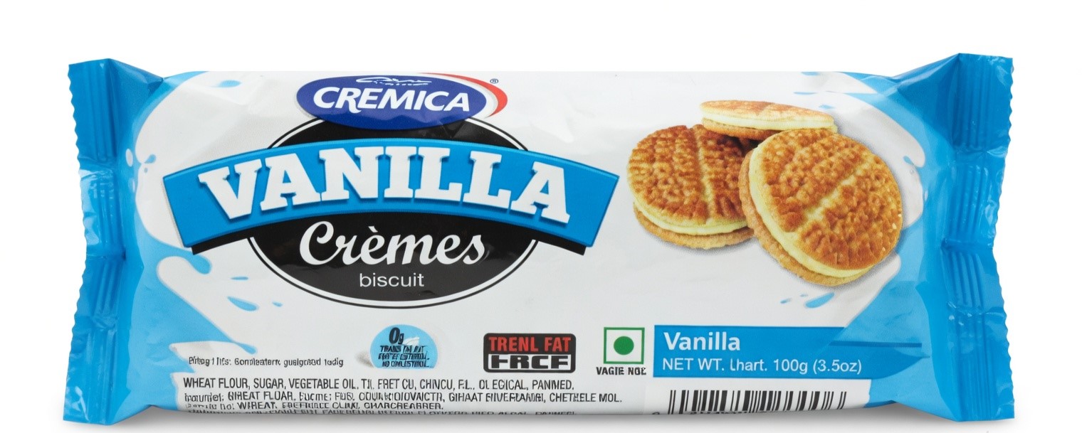 Cremica Vanilla Cream Biscuits 100 g