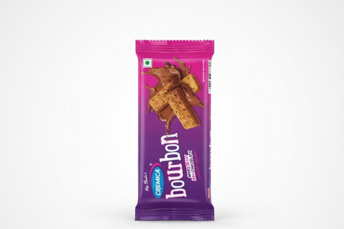 Bourbon More Crunchy More Chocolate Sandwich Biscuits