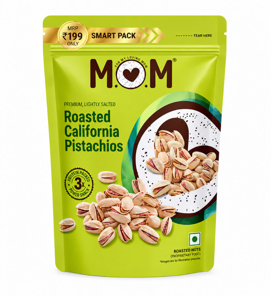 MOM ROASTED CALIFORNIA PISTACHIOS 85G