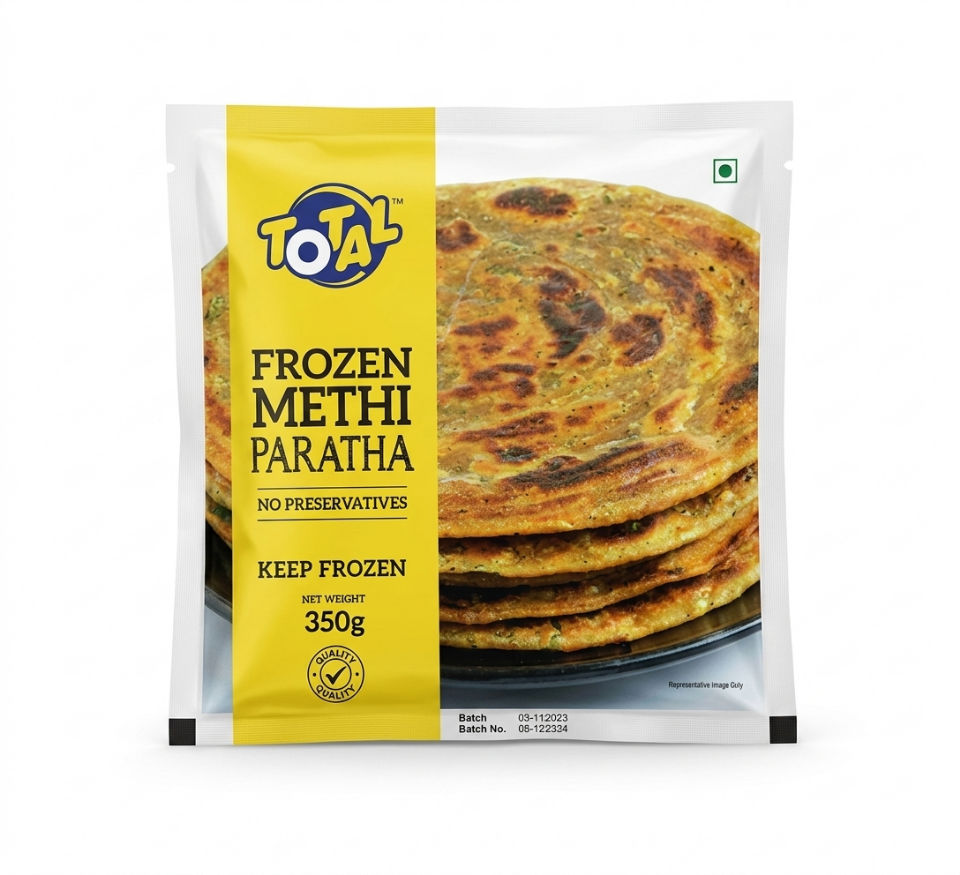 TOTAL FROZEN METHI PARATHA 350G