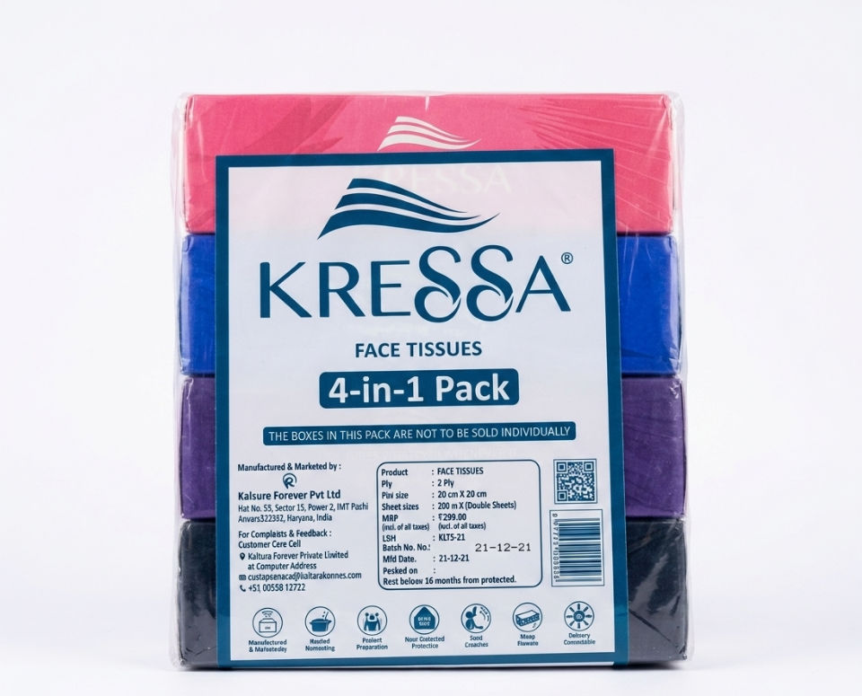 KRESSA FACE TISSUES 4-1