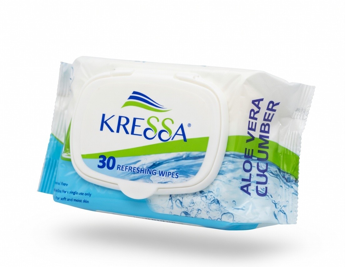 KRESSA ALOE VERA CUCUMBER WIPES