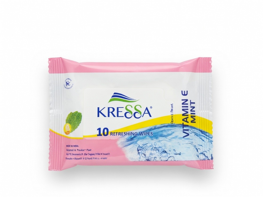Kressa Vitamin E Mint Wipes